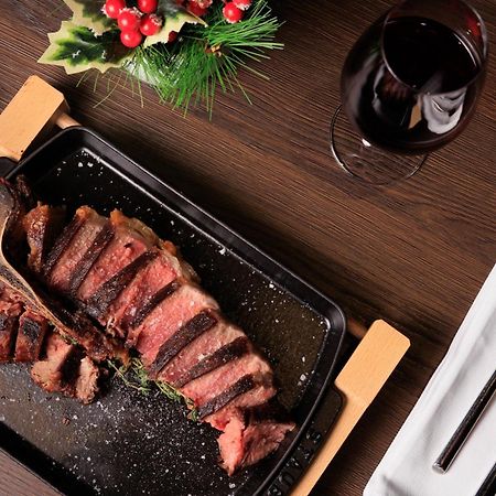 Mk Hotel Tirana Rinas Exterior photo A steak