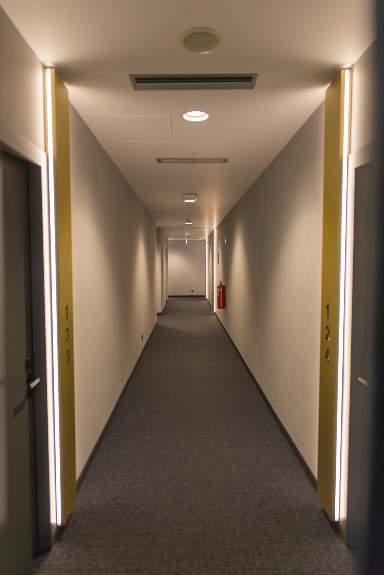 Mk Hotel Tirana Rinas Exterior photo A corridor in the new building